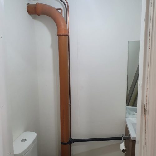 Bathroom Installation Pipe Coverage – Before