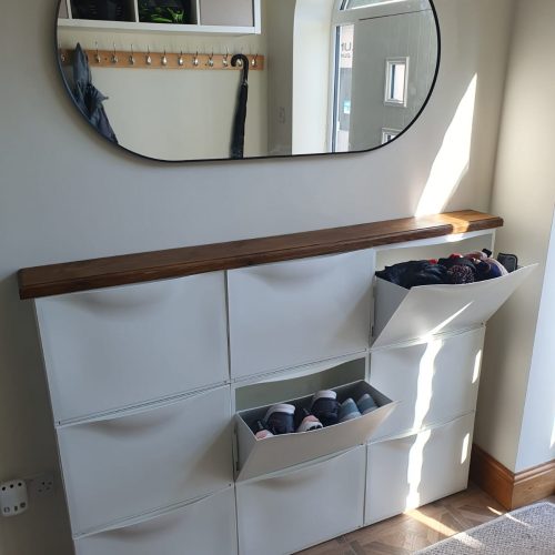 Shelving and Shoe Storage Build and Installation